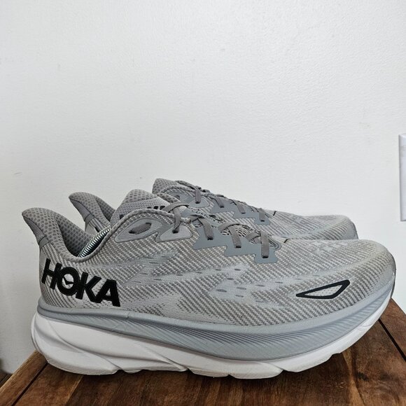 HOKA ONE ONE Clifton 9 Harbor Mist Black 1127895 HMBC Men Running Shoe Size 13D - Picture 3 of 10